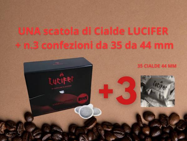 Foto LUCIFER_CIA - Free Box CAFFE' con OLIXINA® - 140 cialde da 44 mm in carta di riso